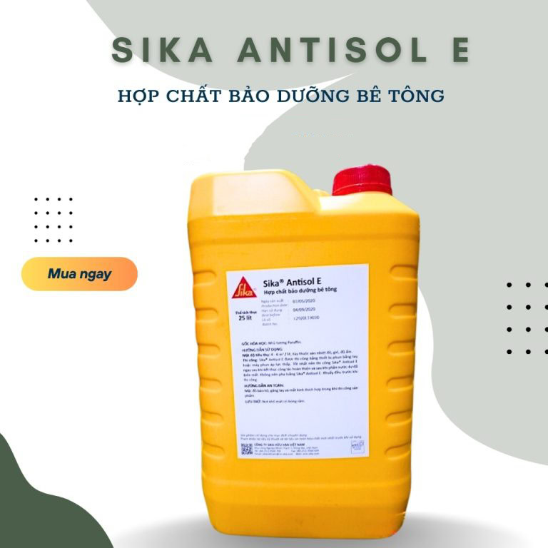 Sika® Antisol® E là một sản phẩm bảo dưỡng bê tông gốc parafin