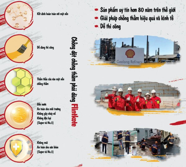 Shell Flintkote No3: Chất chống thấm gốc bitum 7 Thi công Shell Flintkote 3