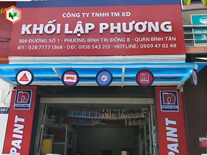 Cửa hàng đại lý sơn Khối Lập Phương