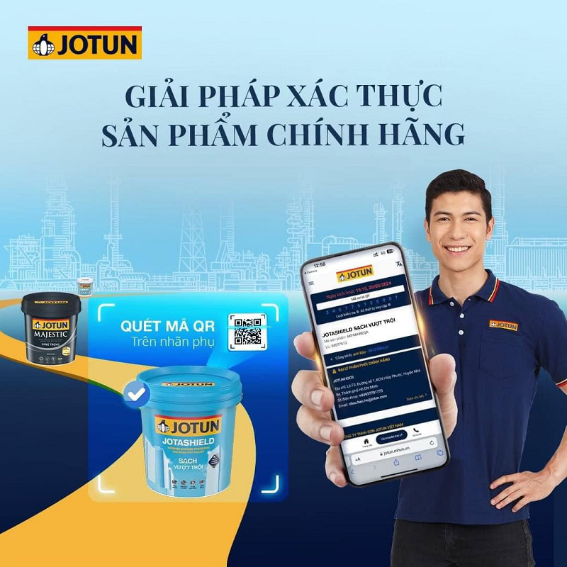 Sơn Jotun Có Tốt Không? Cách Nhận Biết Sơn Jotun Chính Hãng 14 Kiểm tra tem chống giả và mã QR