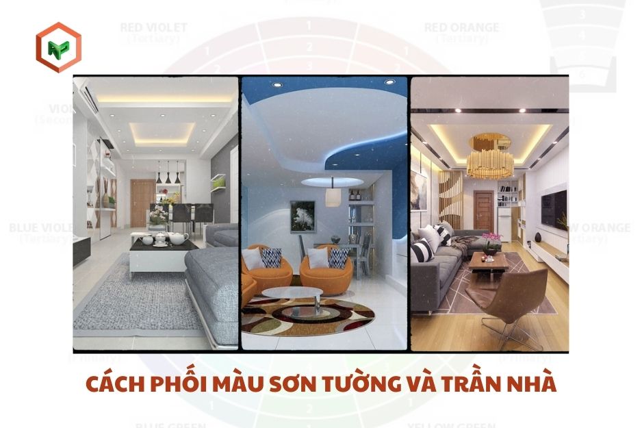 Bí Quyết Phối Màu Sơn Tường Và Trần Nhà Đẹp