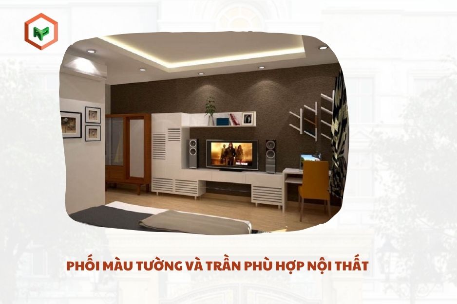 Phối màu sơn cần đồng bộ với nội thất