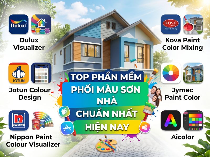 Top 6 Phần Mềm Phối Màu Sơn Nhà Chuẩn Nhất Hiện Nay