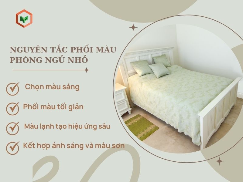 Top 7 Màu Sơn Chuẩn Đẹp Cho Phòng Ngủ Nhỏ Hẹp 39 Nguyên tắc phối màu sơn phòng ngủ nhỏ
