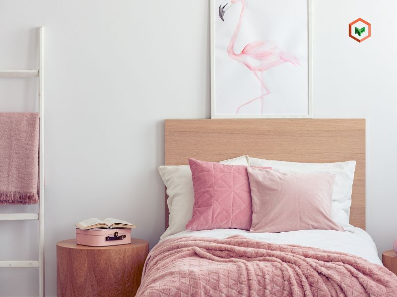 Top 7 Màu Sơn Chuẩn Đẹp Cho Phòng Ngủ Nhỏ Hẹp 37 Phòng ngủ tone hồng pastel nhẹ nhàng thu hút