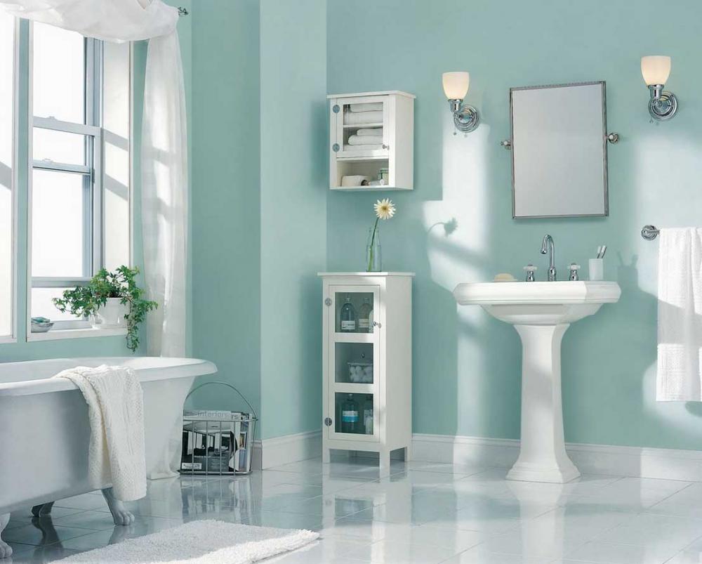 Màu sơn đẹp cho nhà vệ sinh, nhà tắm