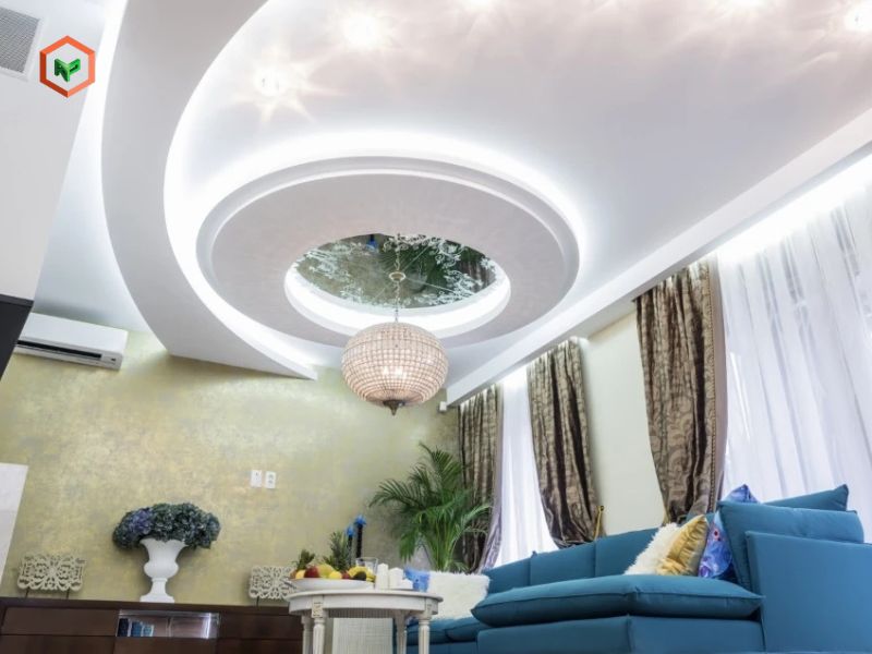 Trần thạch cao giật cấp