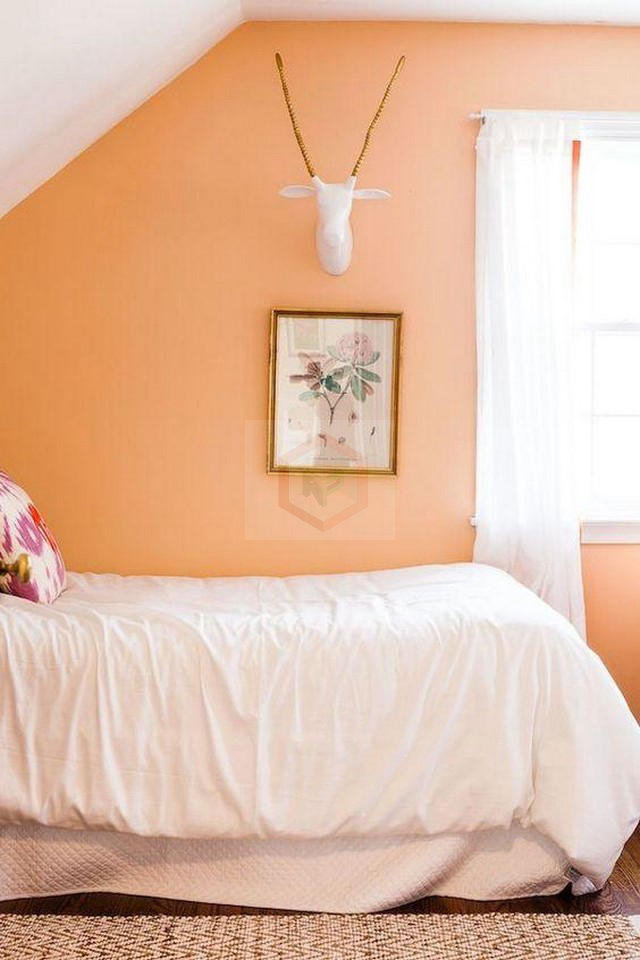 Phòng ngủ với màu cam nhạt Moon Morn 19C-1P