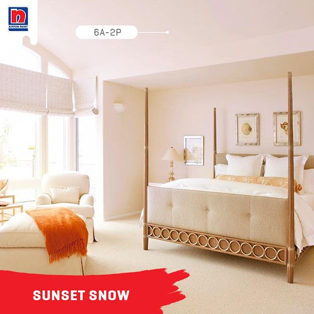 Phòng ngủ tone màu hồng nhạt Sunnet Snow 6A-2P