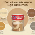 Tổng hợp mã màu sơn Nippon hợp mệnh Thổ