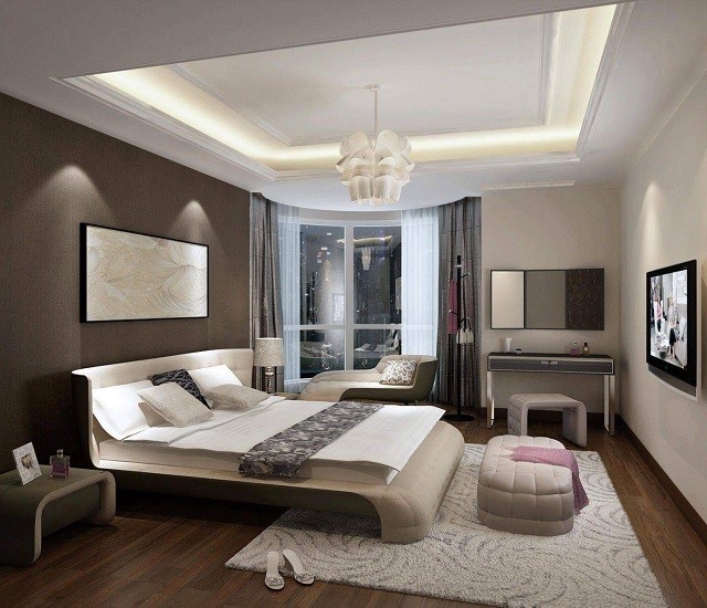 Phòng ngủ kết hợp sơn màu Saddle Brown NP N 1883A và White BS 9102 mang đến vẻ đẹp dễ chịu, ấm cúng và thu hút.