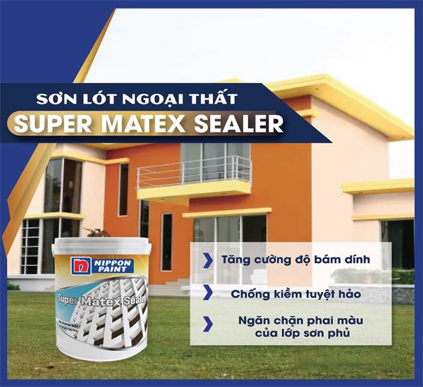 Sơn Lót Ngoại Thất Nippon Super Matex Sealer