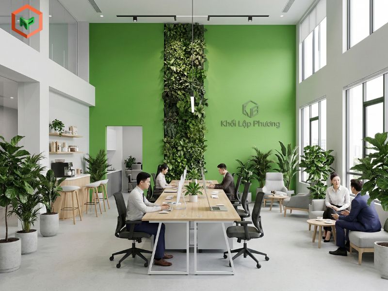 Văn phòng phối mã màu xanh lá Shamrock 45B – 4D