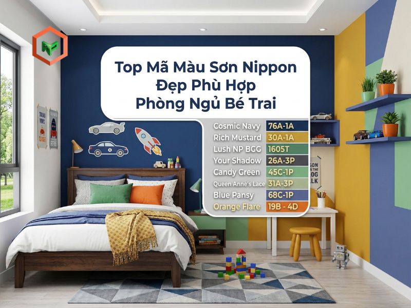 Top 8 Mã Màu Sơn Nippon Đẹp Cho Phòng Ngủ Bé Trai