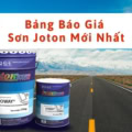 Bảng báo giá sơn Joton mới nhất