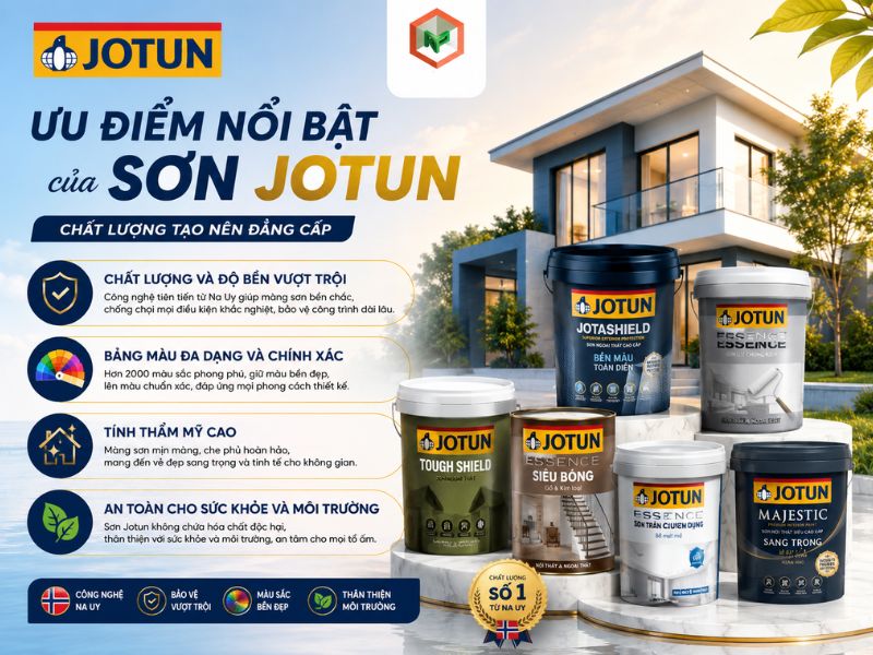 Ưu điểm nổi bật của sơn Jotun