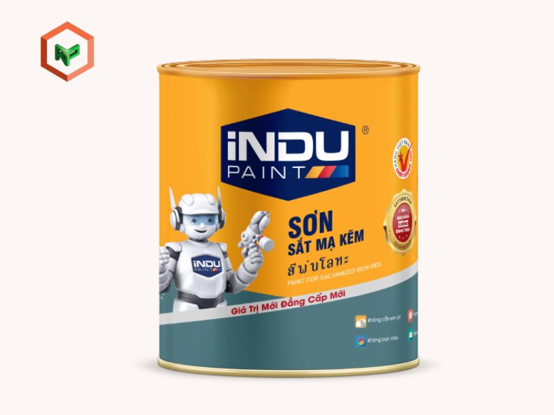 Sơn INDU mạ kẽm: sản phẩm, chất lượng và bảng giá 10 Sơn sắt mạ kẽm iNDU Robot – dòng cao cấp