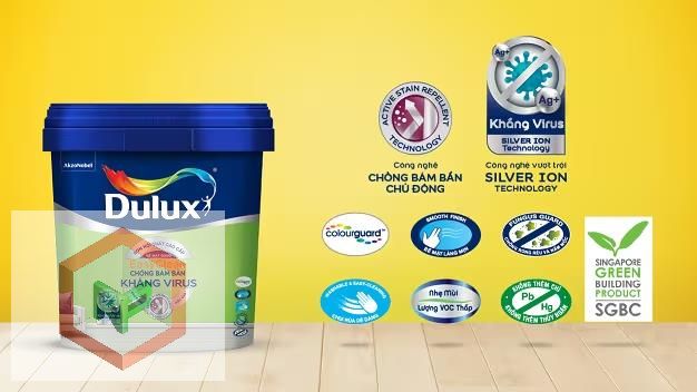 Dulux Easy Clean Chống Bám Bẩn Kháng Virus