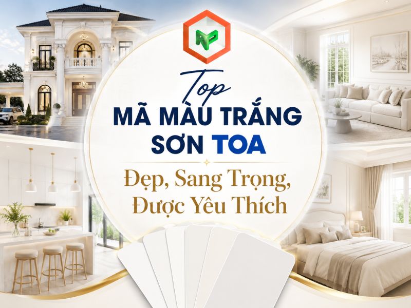 Top 15 Mã Màu Trắng Sơn TOA Đẹp, Sang Trọng, Được Yêu Thích