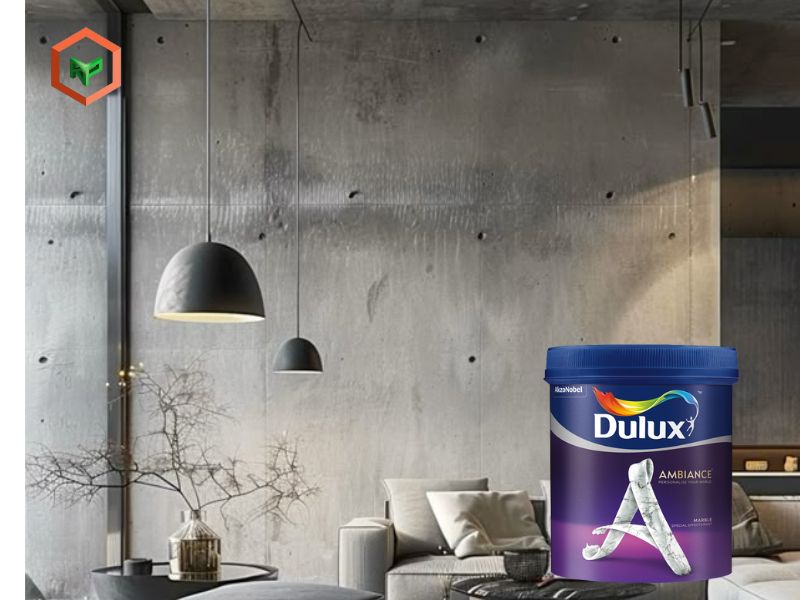 Top 7 Dòng Sơn Hiệu Ứng Dulux Chất Lượng, Đáng Mua 18 Dulux Ambiance Concrete (Hiệu ứng bê tông trần)