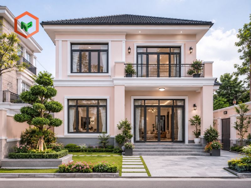 Top 9 Mã Màu Sơn Ngoại Thất TOA Đẹp, Được Yêu Thích 21 Mẫu ngoại thất nhà màu sơn Hồng Phấn TOA 8683