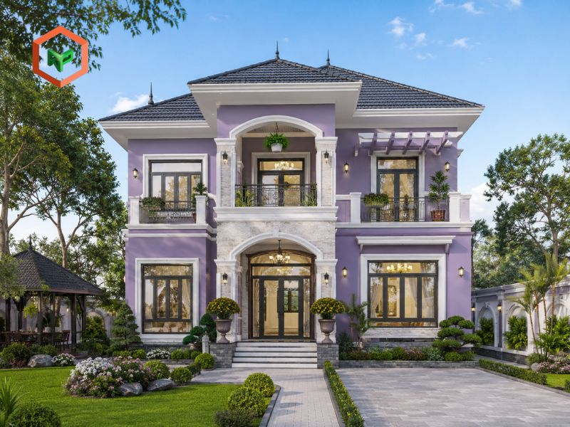 Top 9 Mã Màu Sơn Ngoại Thất TOA Đẹp, Được Yêu Thích 23 Mẫu ngoại thất nhà màu sơn Tím Khoai Môn TOA 7263