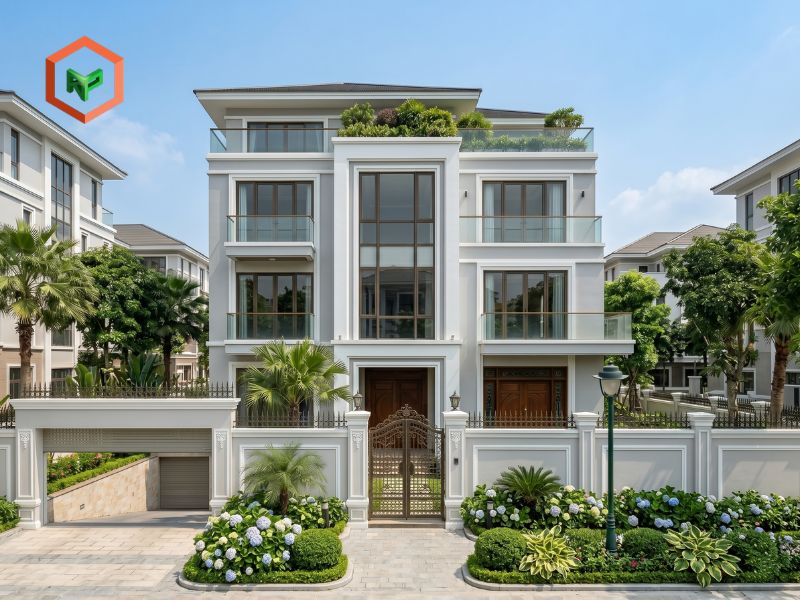 Top 9 Mã Màu Sơn Ngoại Thất TOA Đẹp, Được Yêu Thích 16 Mẫu ngoại thất nhà màu sơn Xám Nhạt TOA 8291