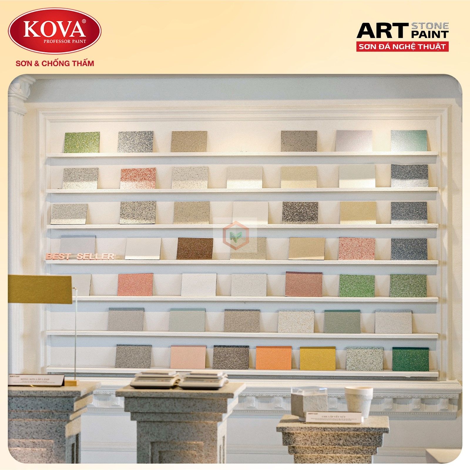 Kinh nghiệm chọn sơn giả đá KOVA phù hợp với công trình