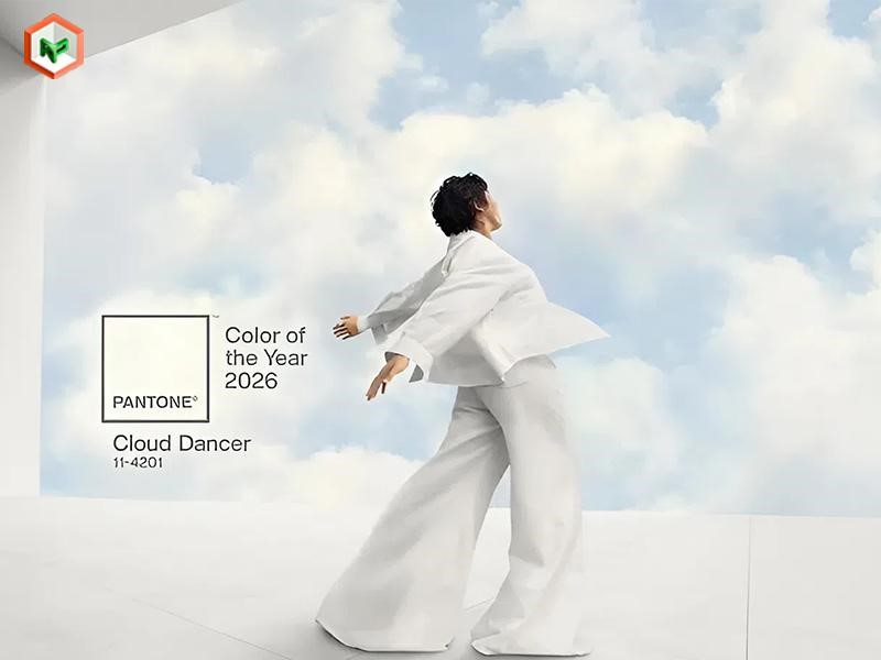 Top 10 Màu Sơn Xu Hướng Nổi Bật Trong Năm 2026 20 Cloud Dancer được Pantone chọn làm gam trắng dẫn dắt xu hướng