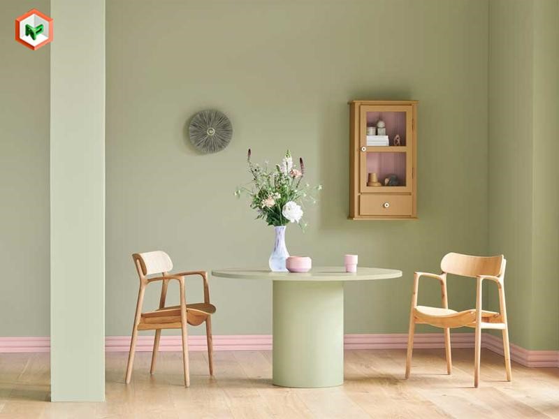 Top 10 Màu Sơn Xu Hướng Nổi Bật Trong Năm 2026 21 Soft Olive nổi bật nhờ đáp ứng trào lưu sống xanh