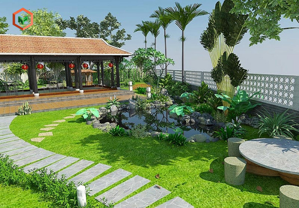 Phong thủy sân vườn được quan tâm khi xây dựng nhà vườn