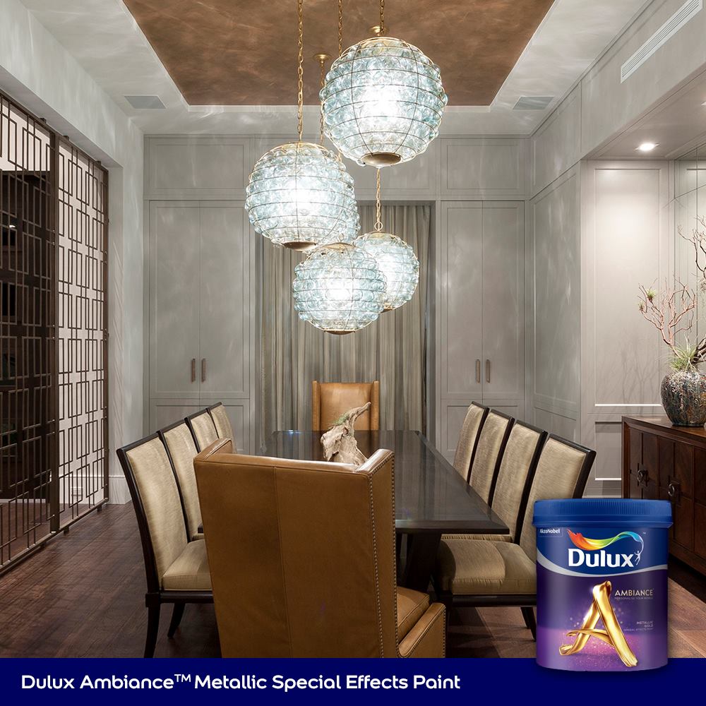 Dulux Ambiance Special Effects Paints (Metallic Silver) 3 Sơn Dulux Ambiance Metallic Silver