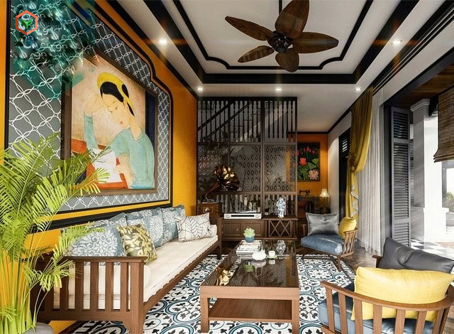 Phối Màu Sơn Nhà Phong Cách Đông Dương Sang Trọng, Độc Đáo 28 Phối Màu Sơn Nhà Phong Cách Đông Dương Sang Trọng, Độc Đáo 14