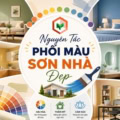 Nguyên tắc phối màu sơn nhà đẹp