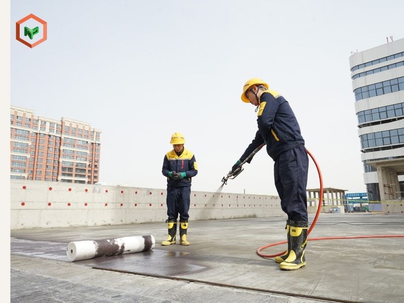 Hình ứng dụng thi công sơn chống thấm cho sân thượng