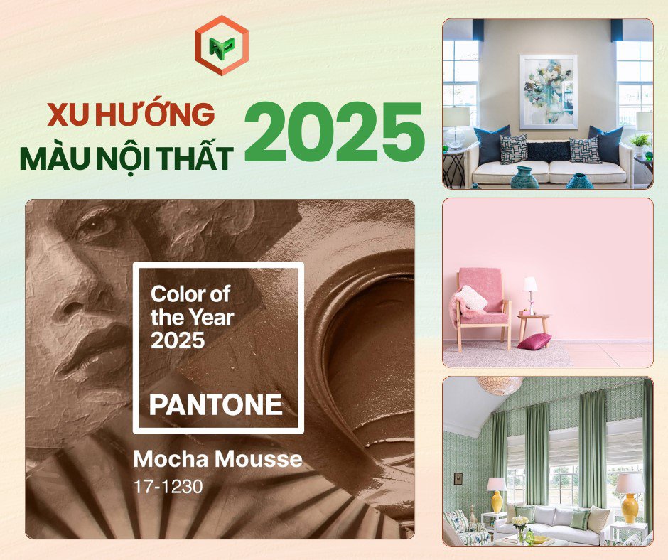 Xu Hướng Màu Nội Thất Năm 2025 Là Gì?