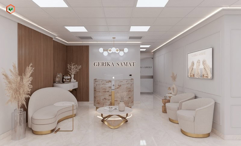 Thiết kế và thi công Spa với nội thất sofa ấn tượng