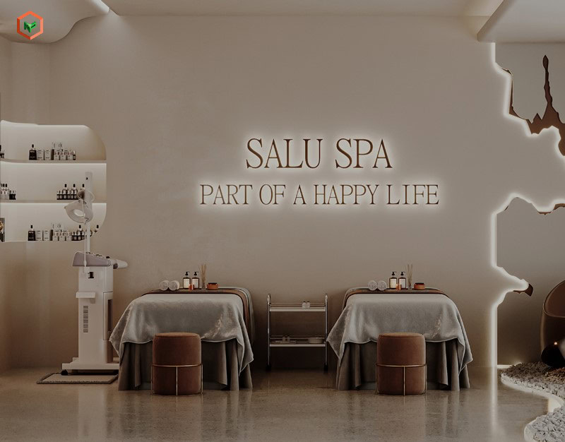 Chọn lựa, bài trí vật dụng nội thất gọn gàng, khoa học giúp Spa trở nên tinh tế