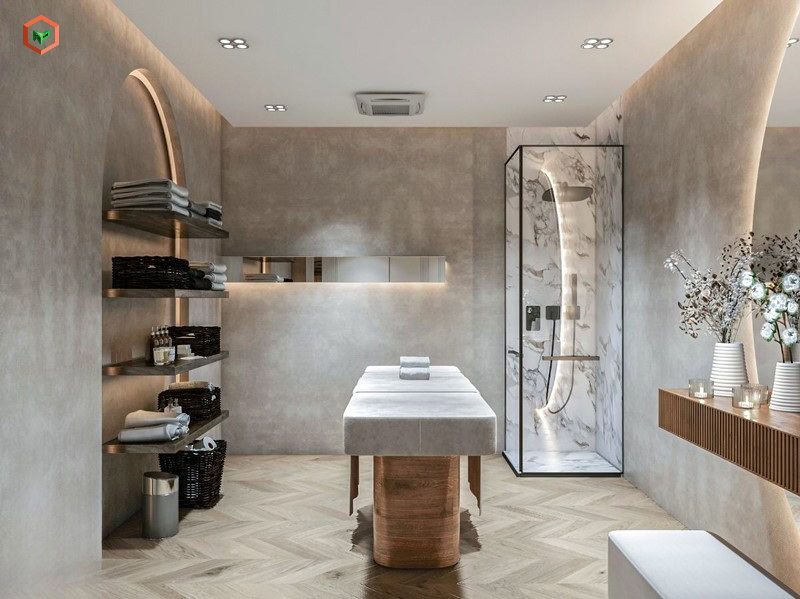Spa chuyên nghiệp với thiết kế hiện đại và trang nhã