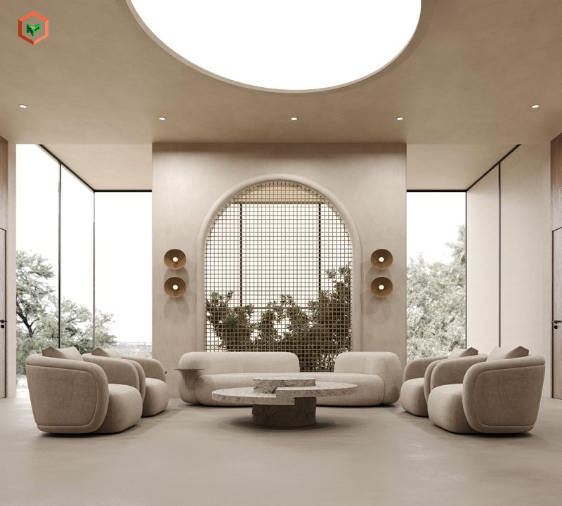 Thiết kế wabi sabi đang được nhiều doanh nghiệp lựa chọn trong thiết kế Spa