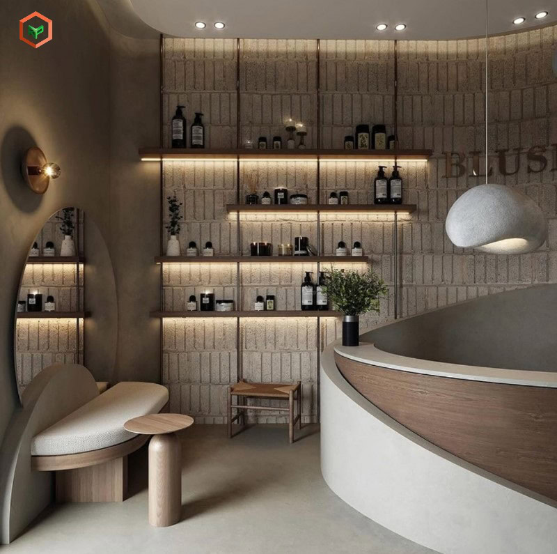 Thiết kế Spa đẹp với phong cách chủ đạo Wabi Sabi