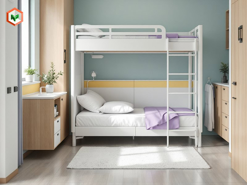 Mẫu phối màu sơn cho phòng nghỉ của nhân viên y tế (mẫu 1)