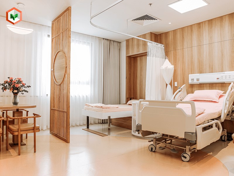 Mẫu phối màu sơn phòng nội trú bệnh nhân
