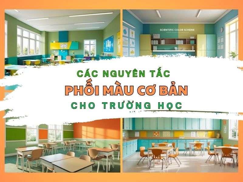 Nguyên tắc phối màu sơn cho trường học. 