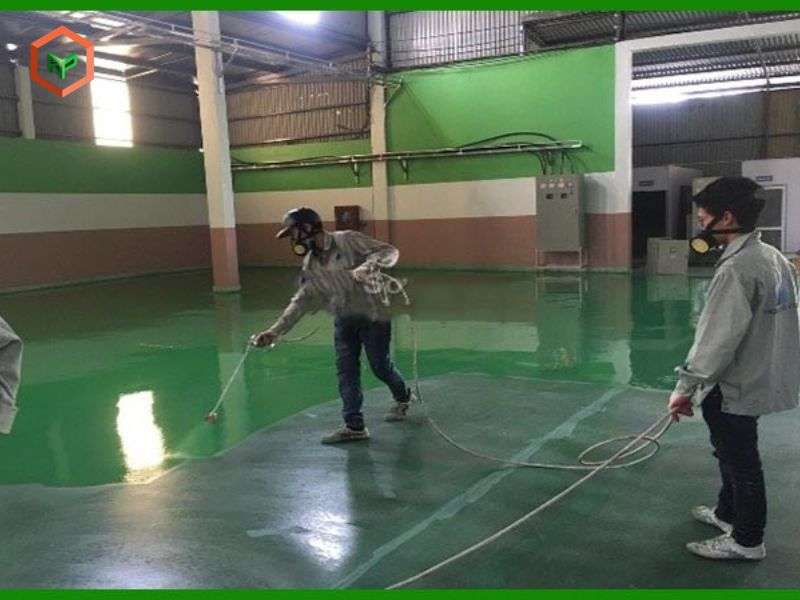 Máy phun sơn Epoxy được thiết kế riêng để thi công các loại sơn