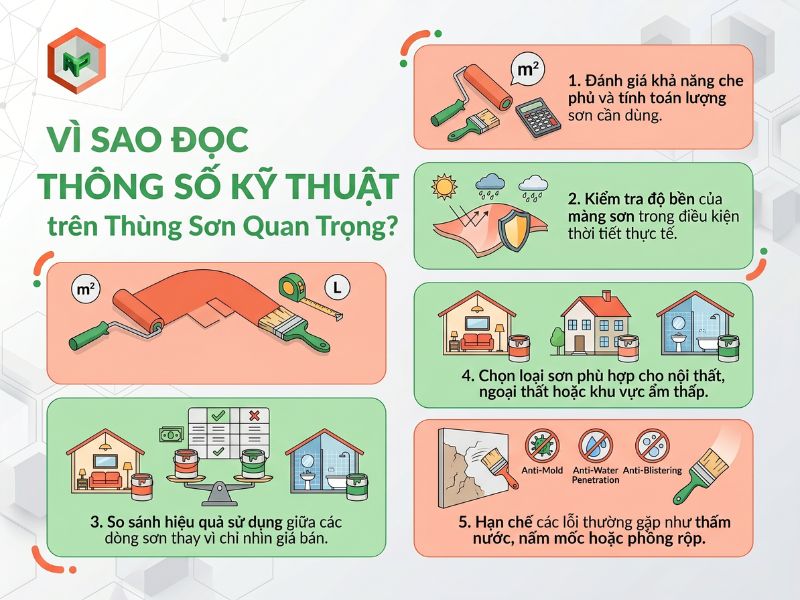 Lý do nên đọc thông số thùng sơn