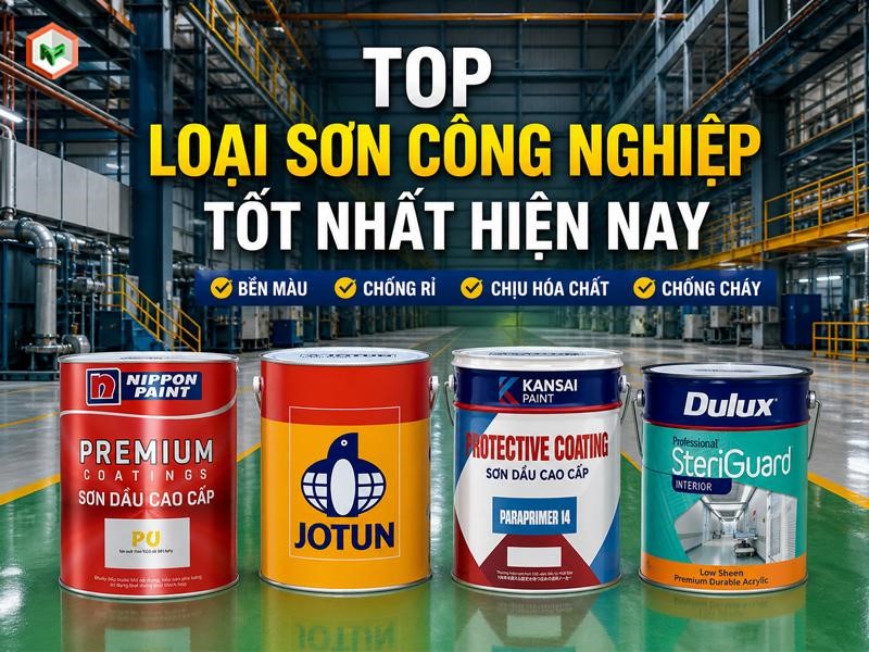 Top những loại sơn công nghiệp tốt nhất hiện nay