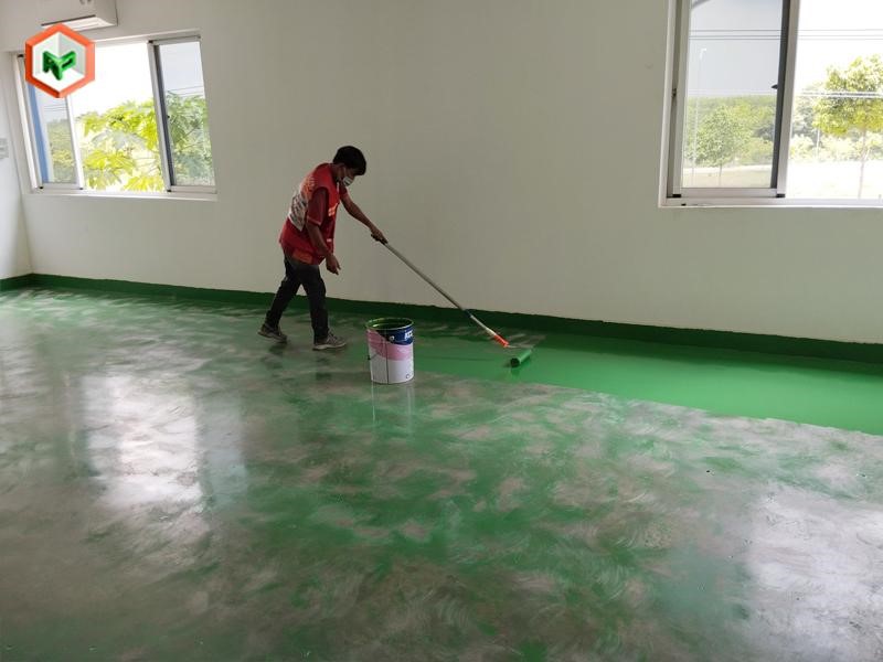 Ứng dụng sơn epoxy KCC cho sàn nhà xưởng sản xuất