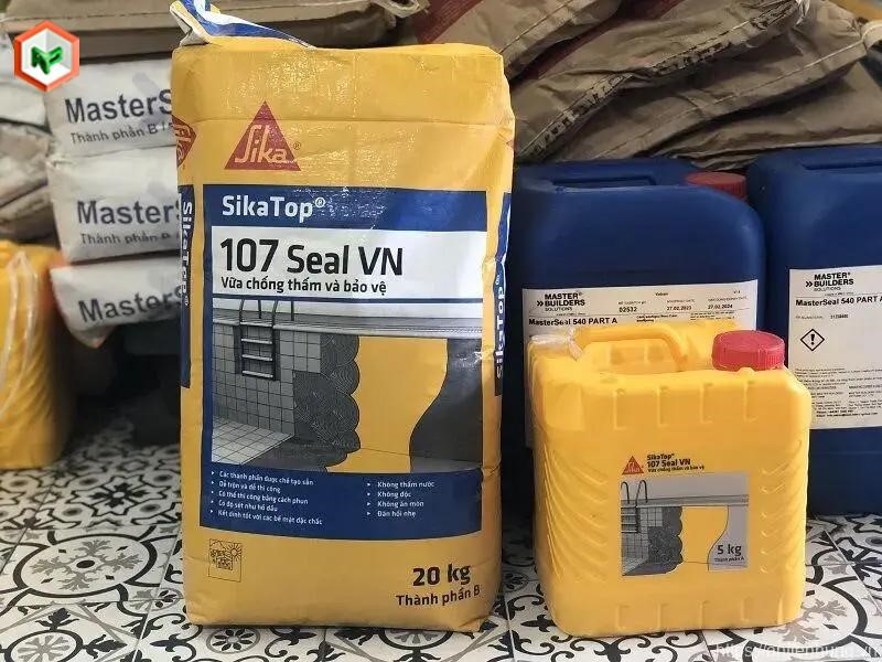 Review Sơn Sika Chống Thấm: Sản Phẩm, Ứng Dụng, Báo Giá, Lưu Ý Lựa Chọn 19 Vữa chống thấm SikaTop Seal 107
