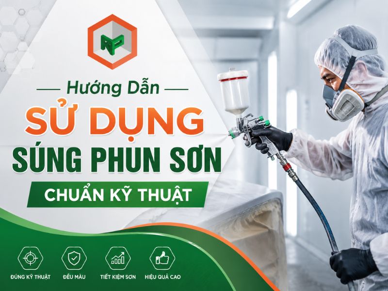 Hướng dẫn sử dụng súng phun sơn chuẩn